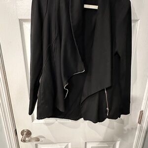 White House Black Market Black Waterfall Blazer